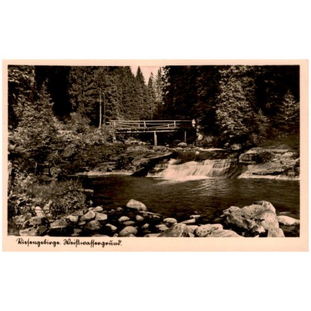 Riesengebirge. Weißwassergrund / Rewers: Riesengebirge - Sudetengau. Der Weißwassergrund