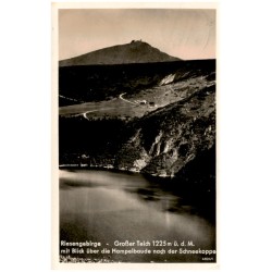Riesengebirge - Großer Teich 1225 m ü. d. M. mit Blick über die Hampelbaude nach der Schneekoppe. 68061