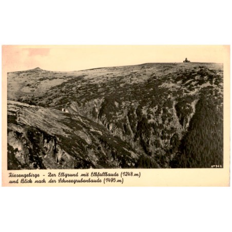 Riesengebirge - Der Elbgrund mit Elbfallbaude (1248 m) und Blick nach der Schneegrubenbaude (1495 m) 69362