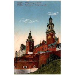 Kraków. Widok Katedry na Wawelu. Krakau. Kathedrale von Schloß aus gesehen.