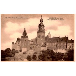Kraków. Wieże Katedry Wawelskiej. Cracovie. Les tours de la cathédrale de Wawel.