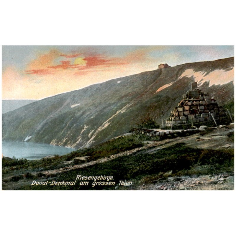 Riesengebirge. Donat-Denkmal am grossen Teich.