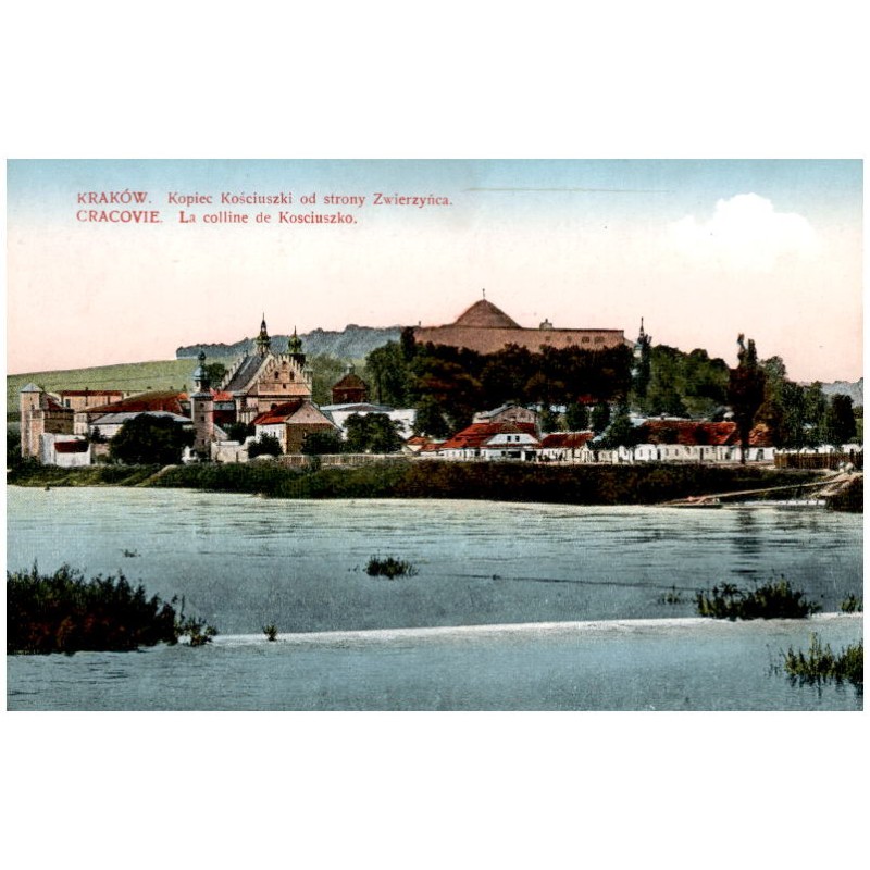 Kraków. Kopiec Kościuszki od strony Zwierzyńca. Cracovie. La colline de Kosciuszko.