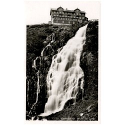 1712 Riesengebirge. Elbfall mit Baude