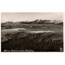 Blick vom Heufuder nach dem Riesengebirge / Rewers: Das Riesengebirge vom Heufuder aus