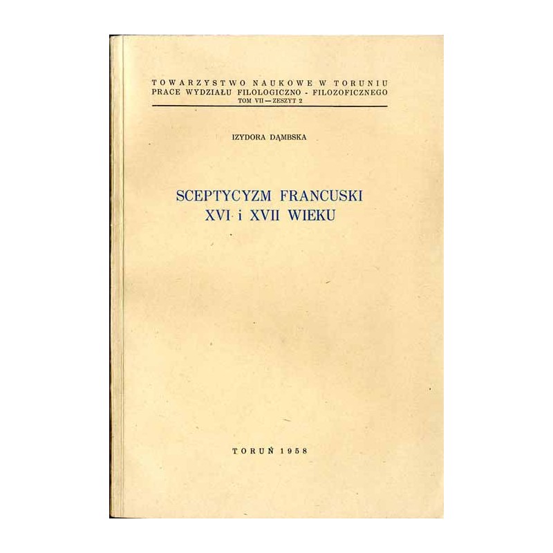 Sceptycyzm francuski XVI i XVII wieku