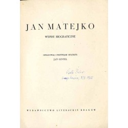 Jan Matejko. Wypisy biograficzne