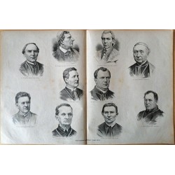 "Nowo-mianiowani arcybiskupi i biskupi polscy. Ks. Wincenty Teofil Popiel, arcybiskup warszawski. Ks. Aleksander Gintowt, metrop