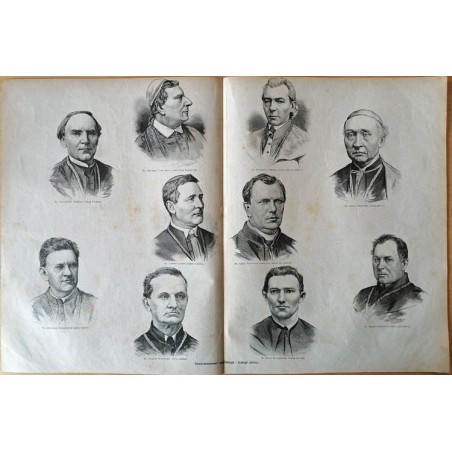 "Nowo-mianiowani arcybiskupi i biskupi polscy. Ks. Wincenty Teofil Popiel, arcybiskup warszawski. Ks. Aleksander Gintowt, metrop