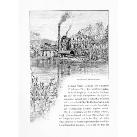 "Eisenhüttenwerk in WęgierskaGórka." / "Eisenhüttenwerk in WęgierskaGórka (Erzherzog Friedrich), von demselben (von Hugo Charl