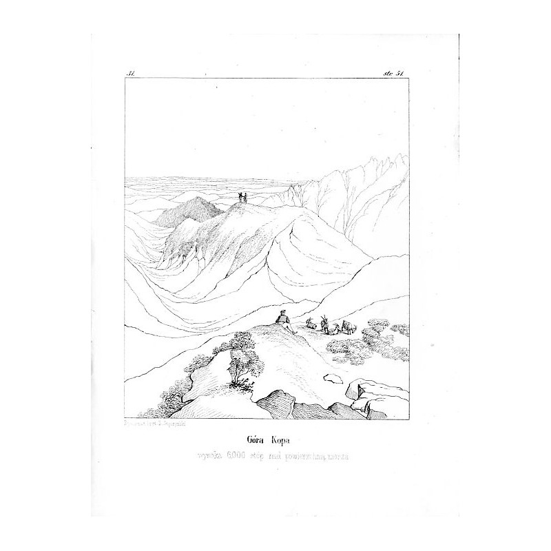 "31. Góra Kopa wysoka 6,000 stóp nad powierzchnią morza." / Kopa Bielska