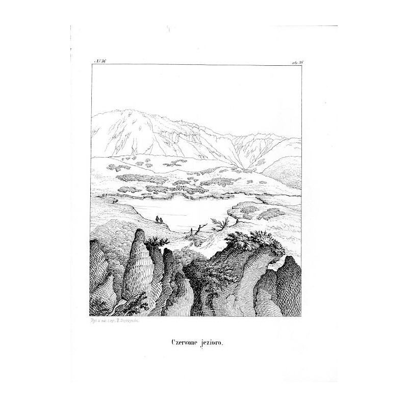 "Nr 36 Czerwone jezioro." / Tatry. Stręgacznik