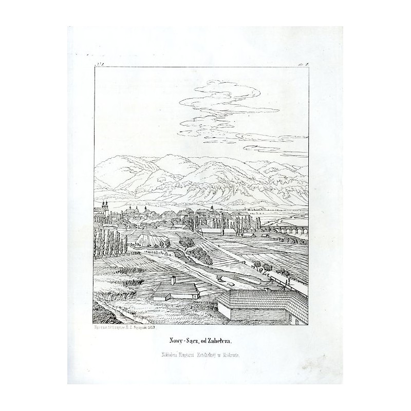 "No. 1. Nowy-Sącz, od Zabełcza."