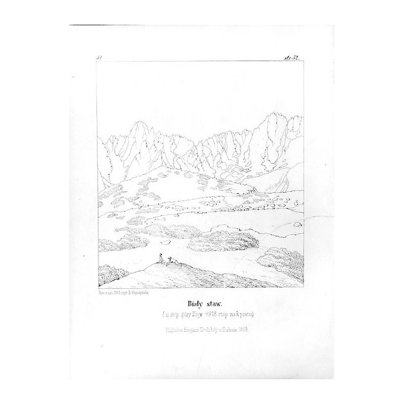 "32. Biały staw. (u stóp góry Kopy 4918 stóp nad pow.m.)" / Wielki Biały Staw