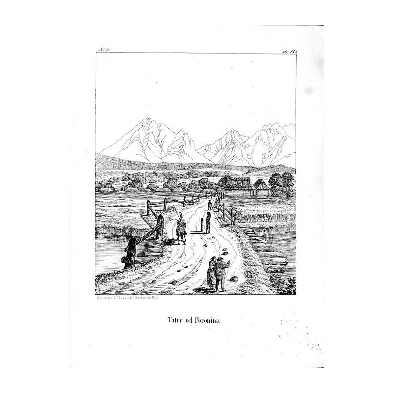 "No. 76. Tatry od Poronina."