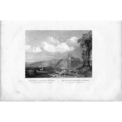 Klasztor i kościół tyniecki / "COUVENT ET EGLISE DE TYNIEÇ Sur les bords de la Wistule aux environs de Krakovie.  KLASZTOR i KO