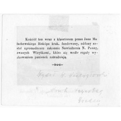 "29. Kościoł Sgo Franciszka Salezego, PP. Wizytek (na Kleparzu)"