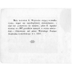"6. Kościołek S-go Wojciecha (u Rynku.)"