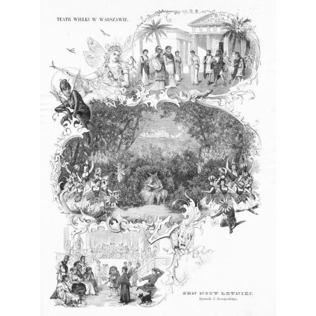 "SEN NOCY LETNIÉJ. Rysunek J. Konopackiego."