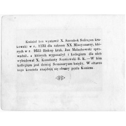 "12. Kościoł Nawrócenia Sgo Pawła.- XX Missyonarzy. (na Stradomiu)"