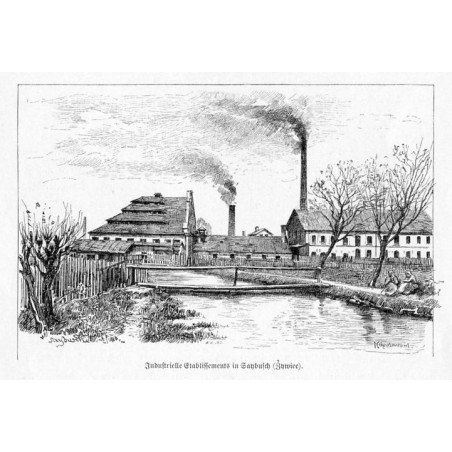 "Industrielle Etablissements in Saybusch (Żywiec)." / "Industrielle Etablissements in Saybusch (Żywiec, Erzherzog Friedrich), vo