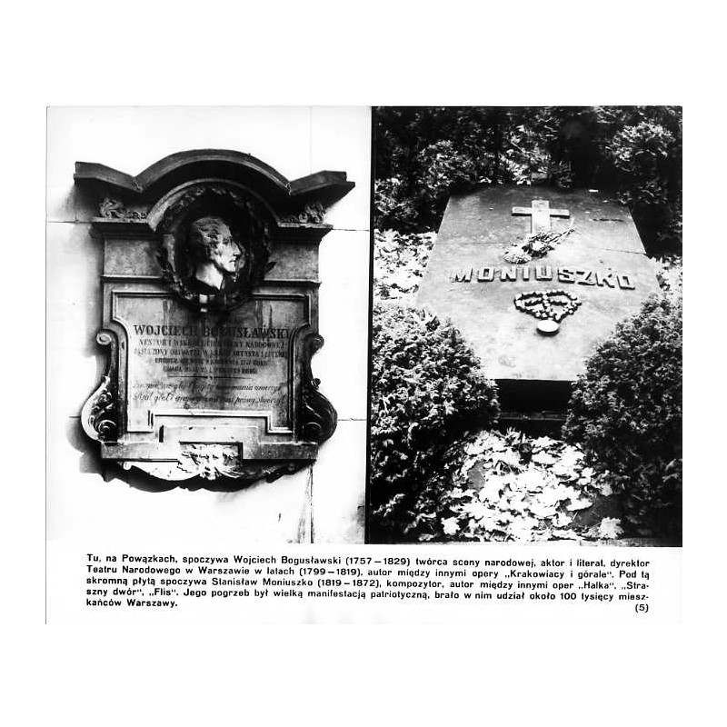"(5) Cmentarz Powązkowski w Warszawie" / Wojciech Bogusławski / Stanisław Moniuszko