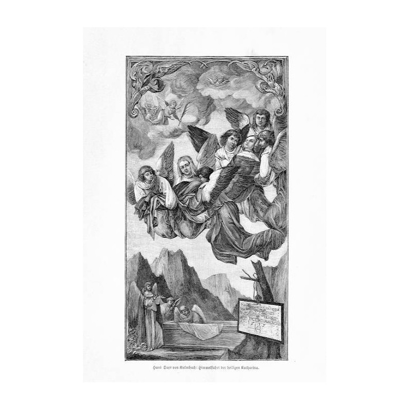 "Hans Sues von Kulmbach: Himmelfahrt der heiligen Katharina." / "Hans Sues von Kulmbach: Himmelfahrt der heiligen Katharina nac