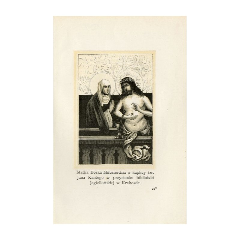 "Matka Boska Miłosierdzia w kaplicy św. Jana Kantego w przysionku biblioteki Jagiellońskiej w Krakowie."