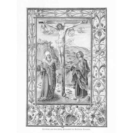 "Titelblatt aus dem Codex Pictoratus des Balthasar Boehaim." / "Titelblatt aus dem Codex Pictoratus des Balthasar Boehaim nach