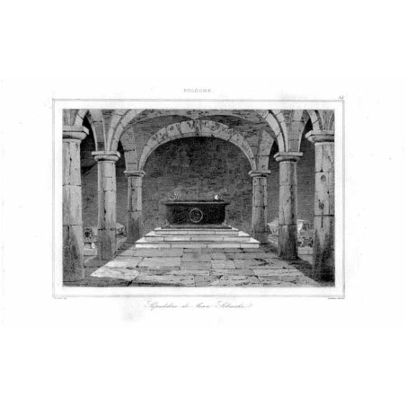 Kraków. Wawel. Grobowiec Jana III Sobieskiego / "POLOGNE. 34 Sépulchre de Jean Sobieski."