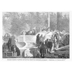 "Założenie kamienia węgielnego pod pierwszy domek dla małoletnich przestępców w Studzieńcu, d. 9 Czerwca 1874 r. (2741)"