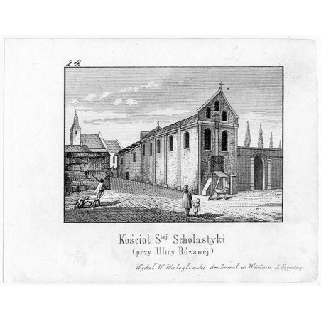 "24. Kościoł Stéj Scholastyki (przy Ulicy Rózanéj)"