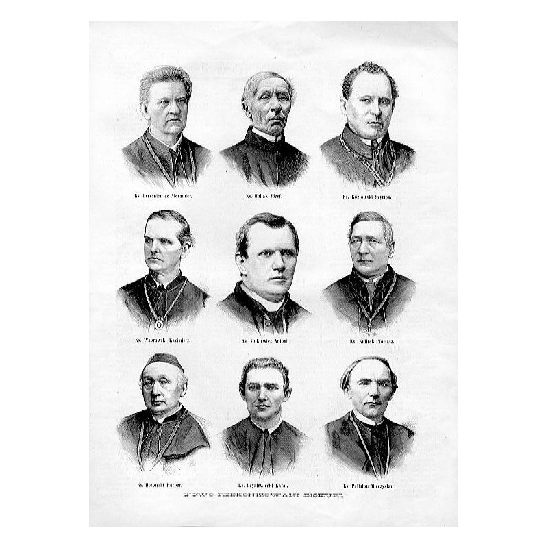 "NOWO PREKONIZOWANI BISKUPI Ks. Bereśniewicz Aleksander. Ks. Hollak Józef. Ks. Kozłowski Szymon. Ks. Wnorowski Kazimierz. Ks. So