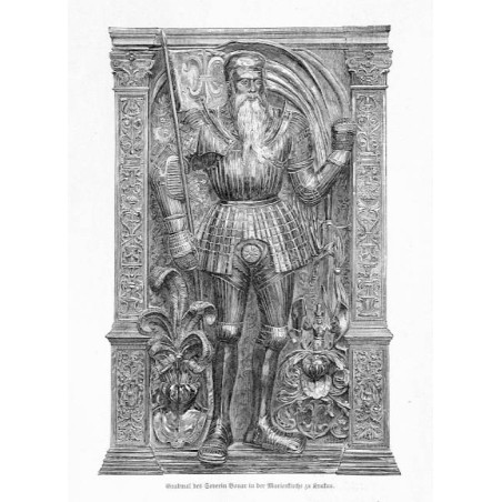 "Grabmal des Severin Boner in der Marienkirche zu Krakau."