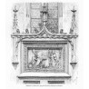 "Denkstein des Cardinals Zbigniew Oleśnicki, Bischofs von Krakau. / Steinrelief im Hofe der Jagiellonischen Bibliothek zu Krakau