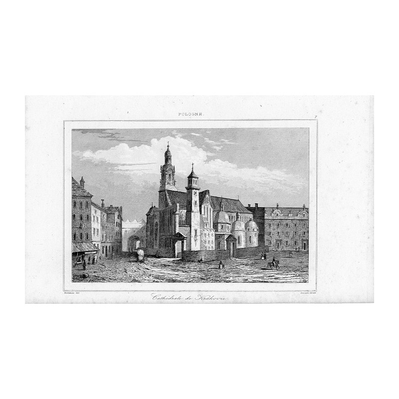 Kraków. Wawel, Katedra / "POLOGNE. 7 Cathédrale de Krakovie."