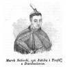 [1] "Tylna część kościoła i klasztoru XX. Dominikanów, z basztą i ostatnim kawałkiem miejskiego muru w Żółkwi." [2] "Marek Sobi
