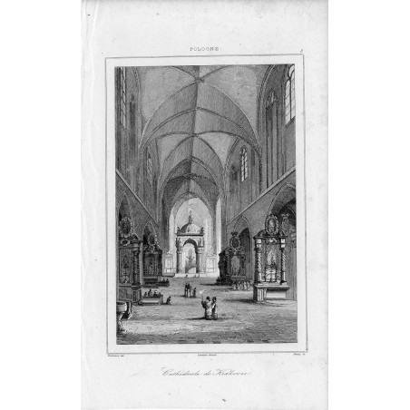 Kraków. Wawel, Katedra / "POLOGNE. 8 Cathédrale de Krakovie."