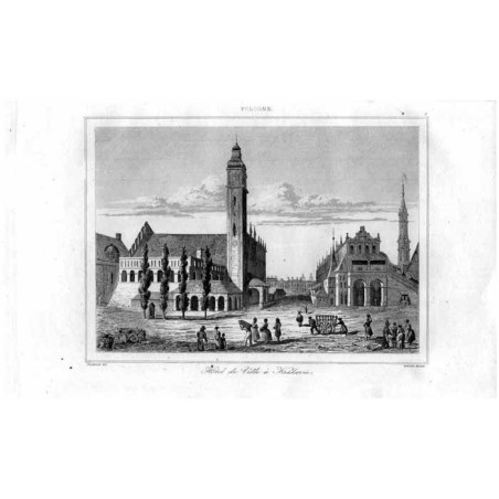 Kraków. Ratusz / "POLOGNE. 6 Hotel de Ville á Krakovie"