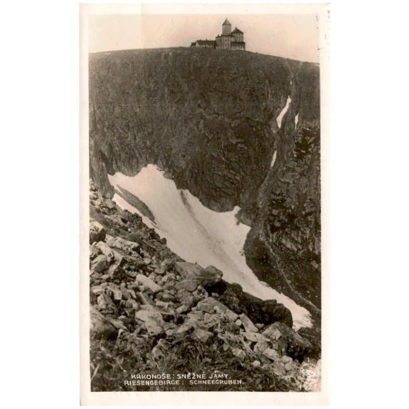 Krkonoše: Sněžné Jámy. Riesengebirge: Schneegruben.