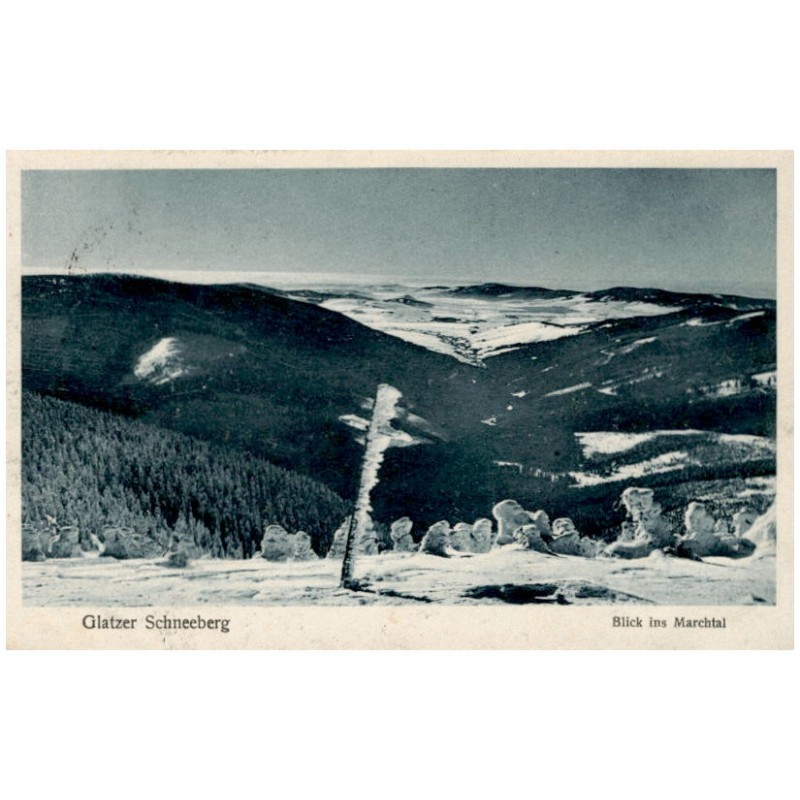 Glatzer Schneeberg. Blick ins Marchtal