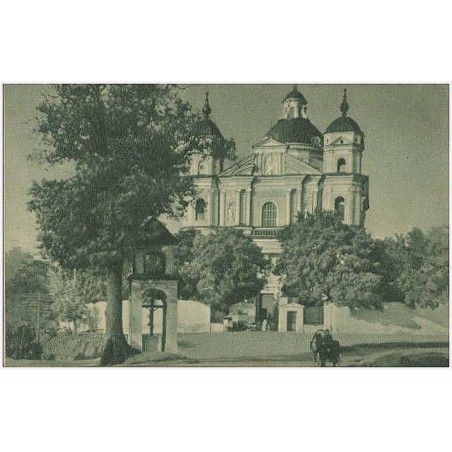 Nr 17. Wilno - Kościół Św. Piotra i Pawła. Fasada główna. Fot. Jan Bułhak Art. Fot.