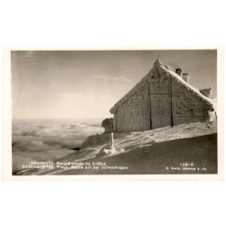 Krkonoše: Pruská bouda na Sněžce. Riesengebirge: Preus. Baude auf der Schneekoppe.