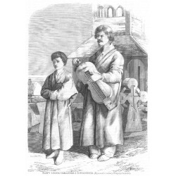 Ślepy lirnik ukraiński z powodyrem. Rysował z natury Przyszychowski / "ŚLEPY LIRNIK UKRAIŃSKI Z POWODYREM. (Rysował z natury Prz