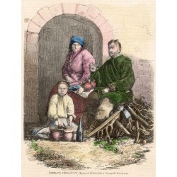 Żebracy ukraińscy. Rysował Podbielski, z fotografii Kordysza / "ŻEBRACY UKRAIŃSCY (Rysował Podbielski, z fotografii Kordysza)."