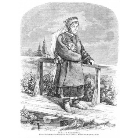 Żebracy ukraińscy / "ŻEBRACY UKRAINSCY. Rysował Podbielski, podług Przyszychowskiego, rytował G. Röber w drzeworytni Tygodnika."