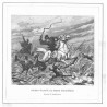 Pogrom wilków na stepie ukraińskim. Rysunek J. Ryszkiewicza / "POGROM WILKÓW NA STEPIE UKRAIŃSKIM. Rysunek J. Ryszkiewicza."