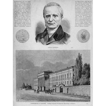 [1] "UNIWERSYTET W KIJOWIE. Według fotografii Włodzimierza Wysockiego w Kijowie. 1565" [2] "IGNACY FONBERG. 1564"