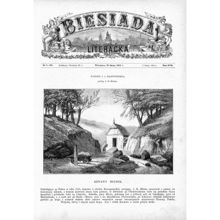 Rysunek J. I. Kraszewskiego, podług J. H. Müntza. Krwawy Młynek / "RYSUNEK J. I. KRASZEWSKIEGO, podług J. H. Müntza. KRWAWY MŁYN