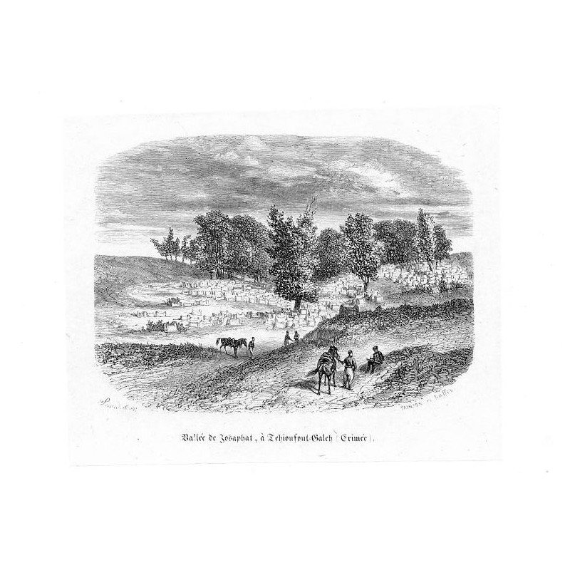 "Vallée de Josaphat, à TchioufoutKaleh (Crimée)."